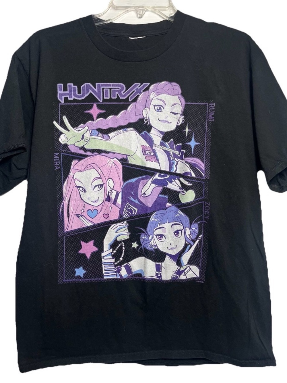 Netflix K-Pop Demon Hunters Huntrx Graphic T-Shirt Adult Size Large Mira Rumi